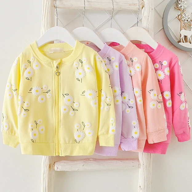 Детская демисезонная хлопковая куртка на молнии G056|baby girl jacket spring|baby coatbaby cardigan |