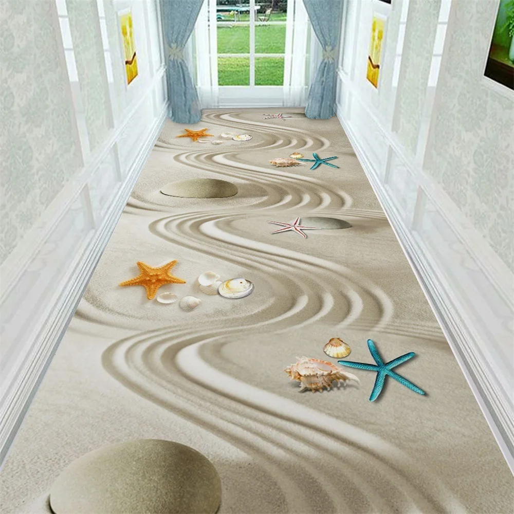 3D пляжные цветы растения Лестница Коврики с принтом коврик нескользящий для прихожей коридора дома гостиной спальни - Цвет: r10