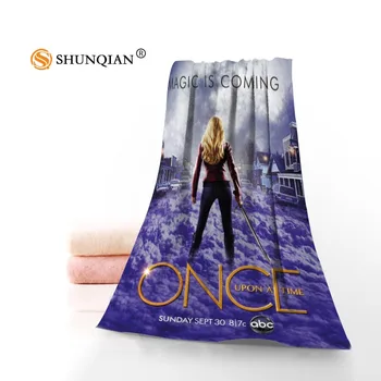 

New Custom Once upon a time Towel Printed Cotton Face/Bath Towels Microfiber Fabric For Kids Men Women Shower Towels