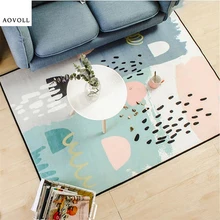 AOVOLL коврик для гостиной, нейлоновый милый мягкий ковер, Рождественский ковер, коврики для детской комнаты, аксессуары для гостиной, стола