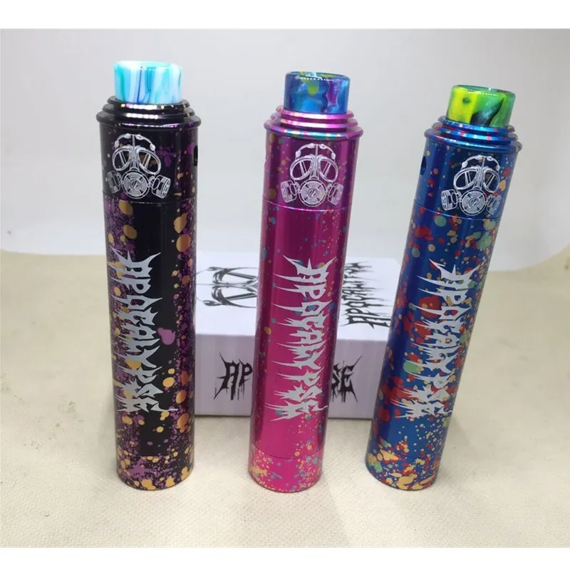 

Top Quality Apocalypse Gen 2 Mod Kit with Gen2 RDA Atomizer 24mm Mechanical Mod fit 18650 Battery E Cigarettes Mech Vaporizer
