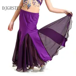 Djgrster New Kids/ребенка/Обувь для девочек Костюмы для танца живота наряды платье хорошая юбка спандекс Oriental Танцы show костюмы 8 цветов высокого