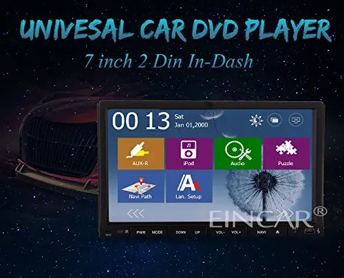 Best EinCar Double Din Car DVD CD Player Audio system in dash Stereo GPS Navigation 7