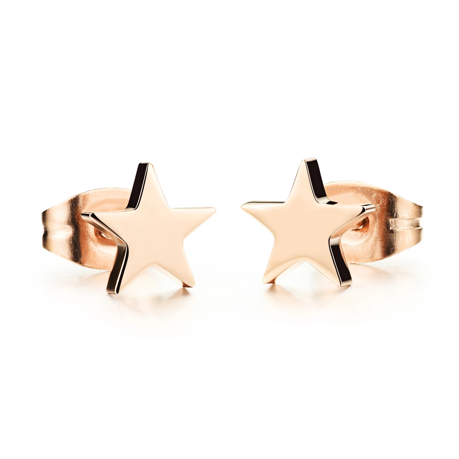 

Stainless Steel smalle Star Woman Stud Earring Fashion Full 316L Steel Rose Gold Plated Women party Jewelry gift