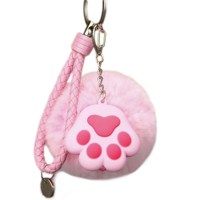 

2016 new 12 color trinket Keychain Charm Fluffy Bunny Rabbit Keychain Toy Doll Fur Keychains Pendant jewelry Keychain