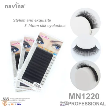 

navina False Eyelashes of makeup, natural look and feel, curl CD, thickness 0.1mm, length 8-14mm