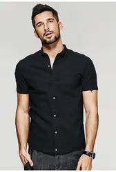 Бесплатная доставка моды для мужчин летом тонкий повседневные рубашки 0805