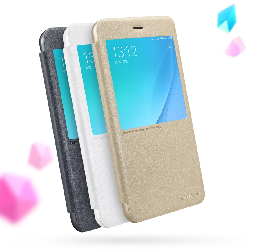 Чехол для Xiaomi Mi A1 NILLKIN Sparkle pu кожаный флип чехол smart view window PC задняя крышка 5