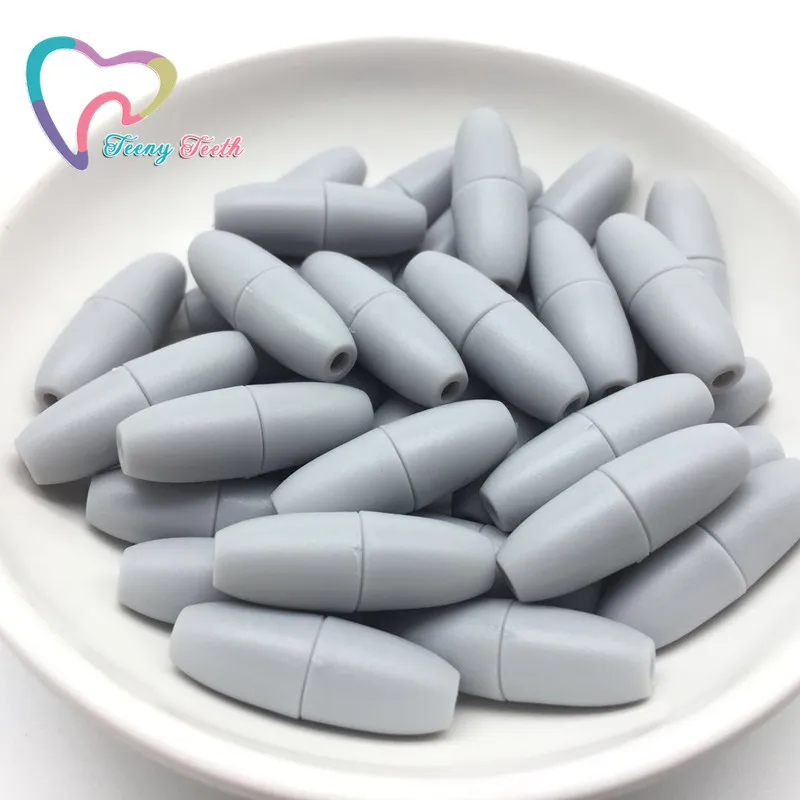 

Teeny Teeth 20PCS Light Gray DIY Necklace Plastic Breakaway Clasps Plastic Closure Break Away Safety Clasps For Silicone Jewerly