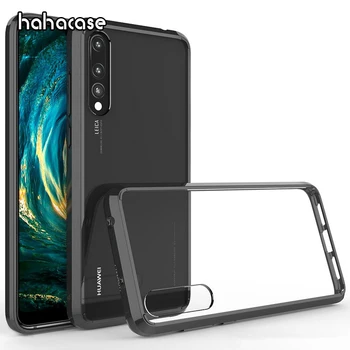 

500pcs Crystal Armor Bumper Hard Case For Huawei Mate 20 10 P20 Pro P10 P9 Lite Honor 10 9 8X Max Nova 3 3i Acrylic Clear Cover