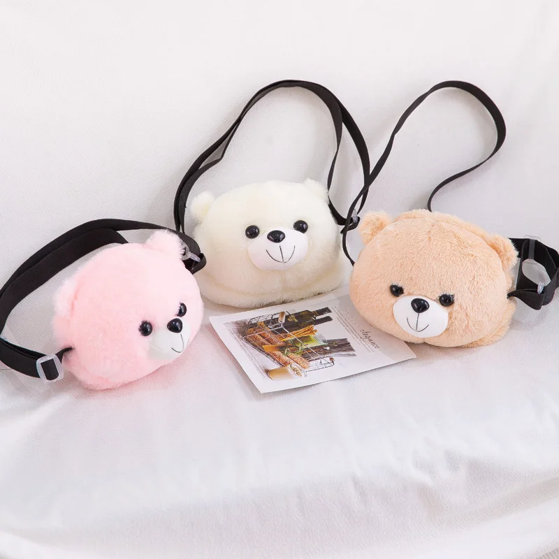 Cute Plush Teddy Bear Backpack Kawaii Bear Backpack Stuffed Toy Children Crossbody Bag Gift Kids Toy For Little Girl