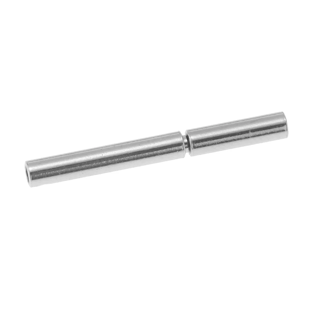 Stainless Steel Bayonet Bracelet End Push Clasps Cord Ends for Leather Cord Buckle DIY Jewelry Craft Connectors