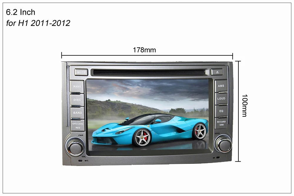 Excellent SINOSMART 2 din  Android 9.0 4G RAM 8 core CPU Car DVD GPS Navigation Player for Hyundai H1 2011-2016 No Canbus 1