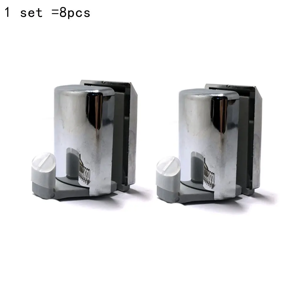 

Smooth Set of 8 Chrome plated Shower door rollers/Shower door Lower Hooks
