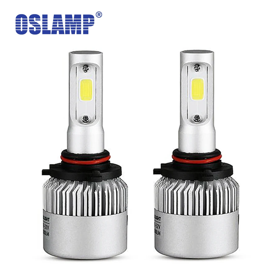 

Oslamp High Power COB Chip 9005/HB3 72W/pair Single Beam Car LED Headlight Kits Auto Headlight Bulbs LED Fog Lamp SUV 6500K 2pcs