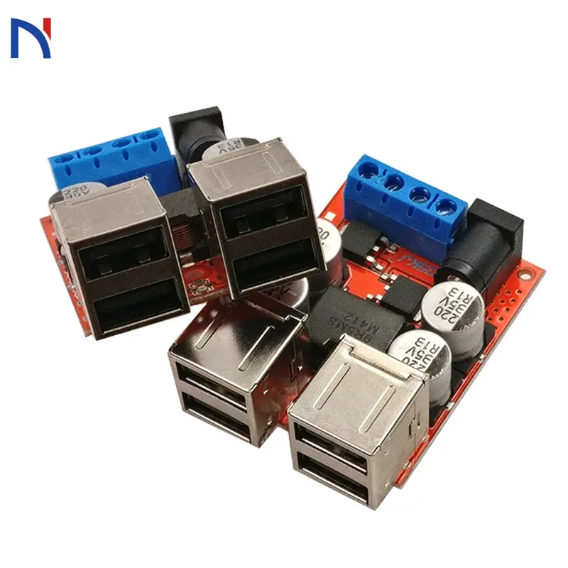 

DC-DC Buck Vehicle Charging Module 8V-35V 5V 8A Power Supply Depressurization Module 4 Port USB output step down buck converter