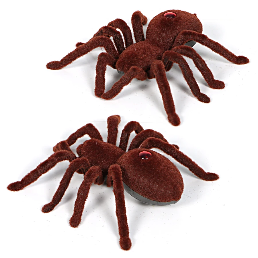 RC моделирование паук с легкими электронные Ползучая животных модель игрушки, вперед и назад инфракрасный пульт дистанционного управления