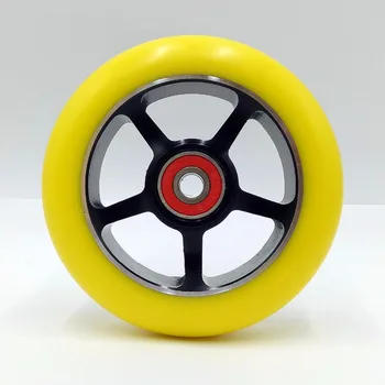 

New listing! 2PCS !100mm Scooter Wheels Aluminium Alloy Steel Wheel Hub High Elasticity and Precision speed skating wheel 88A