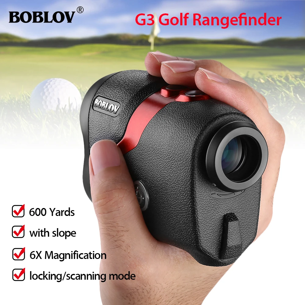 

BOBLOV Telescope Rangefinder 6X Distance Meter 600M Telescope Hunting Range Finder Golf Rangefinder with Free Bags