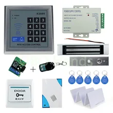 Free shipping Full RFID Access Control Lock System Kit Set with Electric Magnetic Lock Remote Door