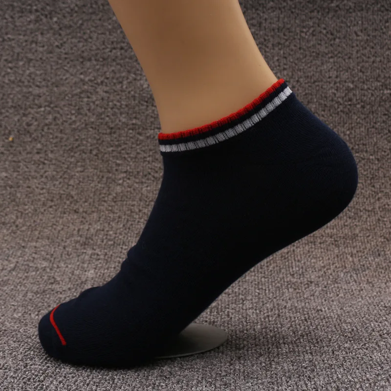 5 пар европейские размеры 43 46 мужские короткие носки Chaussette Homme хлопковые черно