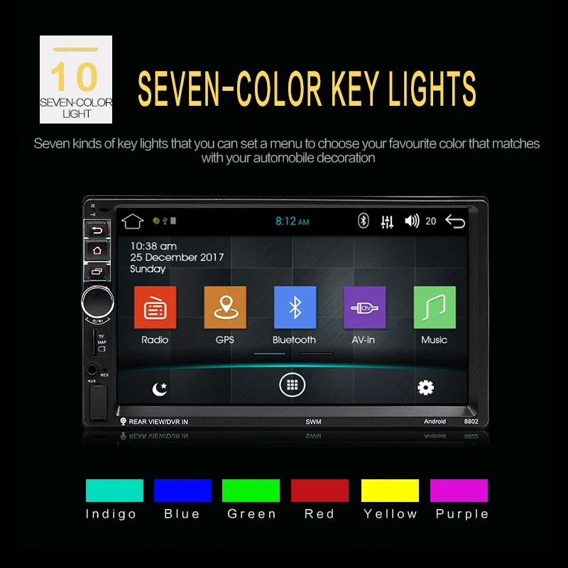 2018 Car Radio High Definition 7 Inch Touch Screen Car