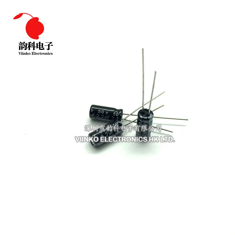 

50pcs Electrolytic Capacitor 2.2uF 50V 4*7mm Aluminum Electrolytic Capacitor 4X7mm
