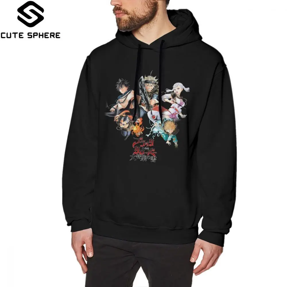 

Black Clover Hoodie Black Clover Hoodies Cotton Men Pullover Hoodie Cool Winter Loose Black Long Oversize Hoodies