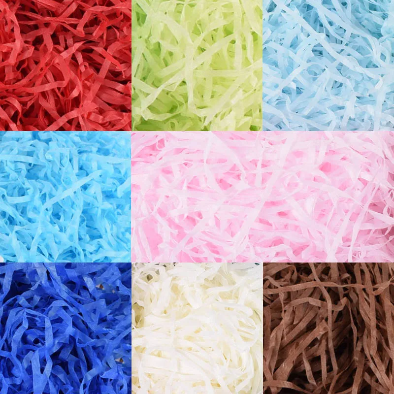 

20g Per Bag DIY Paper Raffia Shredded Paper Confetti Gift Box Filling Material Wedding Marriage Birthday Decoration Colourful