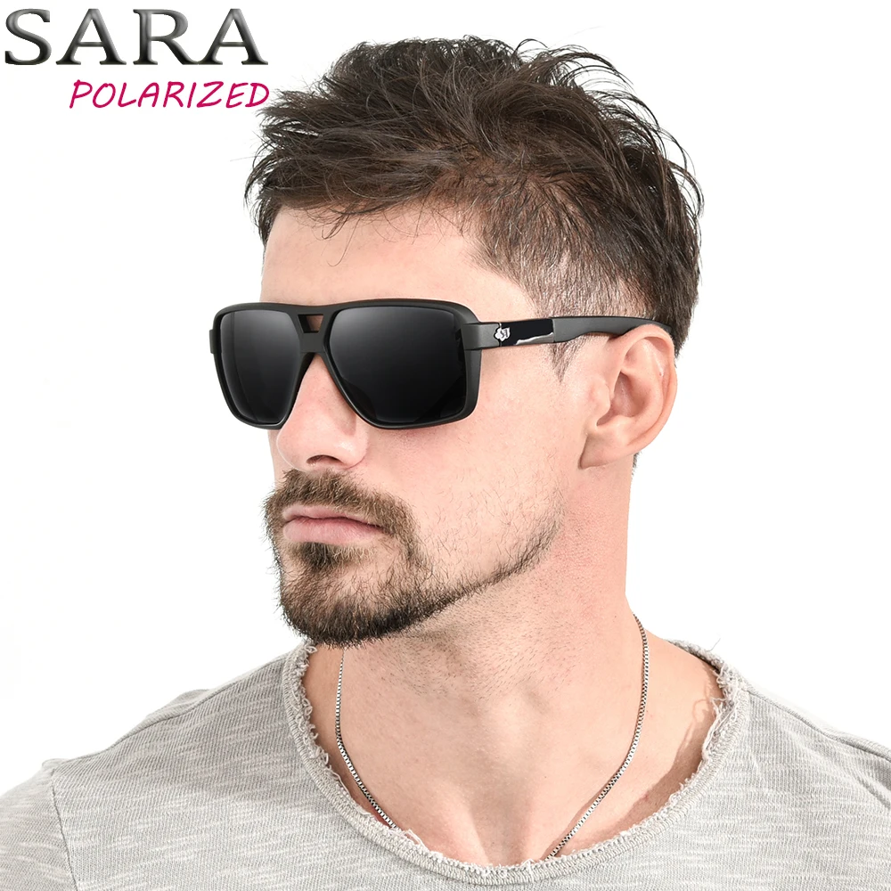 Солнцезащитные очки SARA поляризационные для мужчин и женщин|squared oculos|oculos brandoculos
