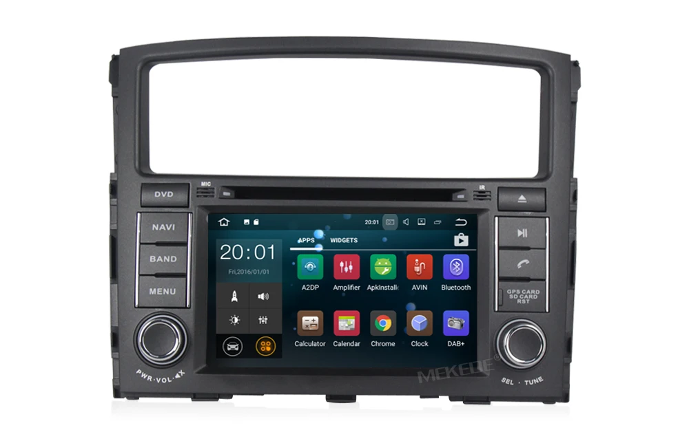 Sale PX3 Quad core Android7.1 2G RAM 16G ROM HD screen Car DVD player gps navigator for Mitsubishi Pajero V97 V93 2006 -2015 19