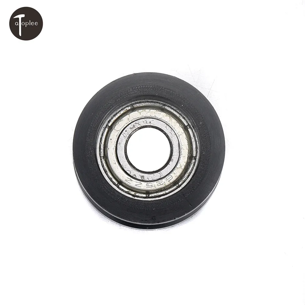 

1Pc Mini 6x21x10mm Embedded U Grooved Guide Pulley Sealed Rail Ball Bearing High Carbon Steel For Doors Windows Drawers