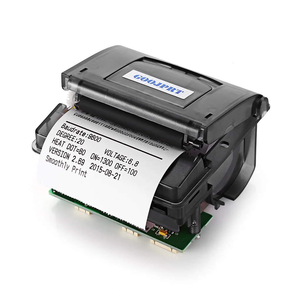 GOOJPRT QR203 58 مللي متر البسيطة جزءا لا يتجزأ مايكرو استلام الباركود الحرارية طابعة RS232/TTL USB لوحة متوافق مع EML203