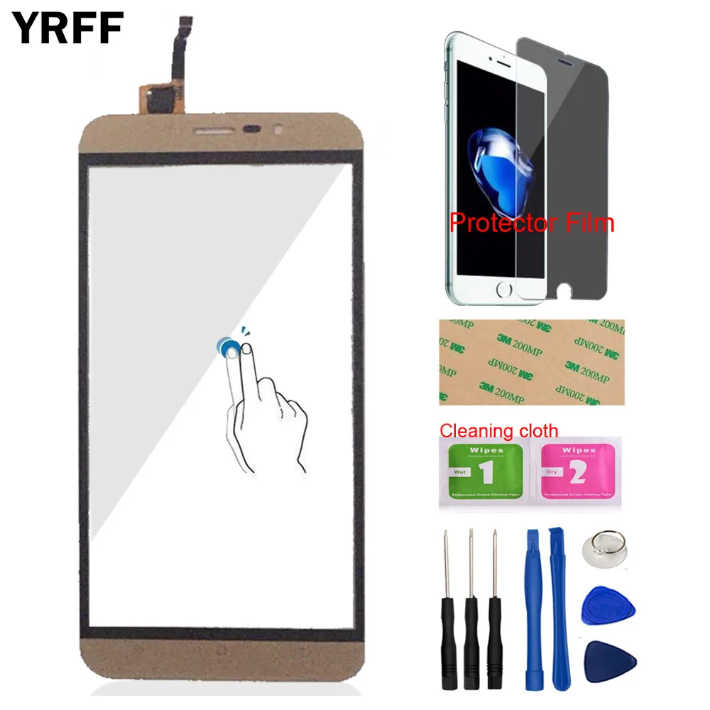 

Touch Screen Panel For Cubot Dinosaur Front Touch Screen Digitizer Panel Glass Lens Sensor 5.5'' Mobile Tools Protector Film