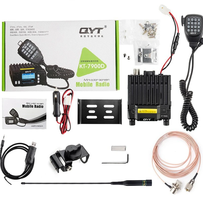 QYT KT 7900D радиостанция диапазона квада мини любитель мобильное радио