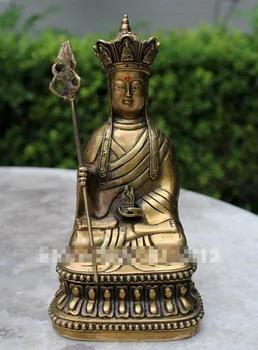 

Rare OLD Tibet Copper Bronze Buddhism Buddha Bodhisattva Statue 884g
