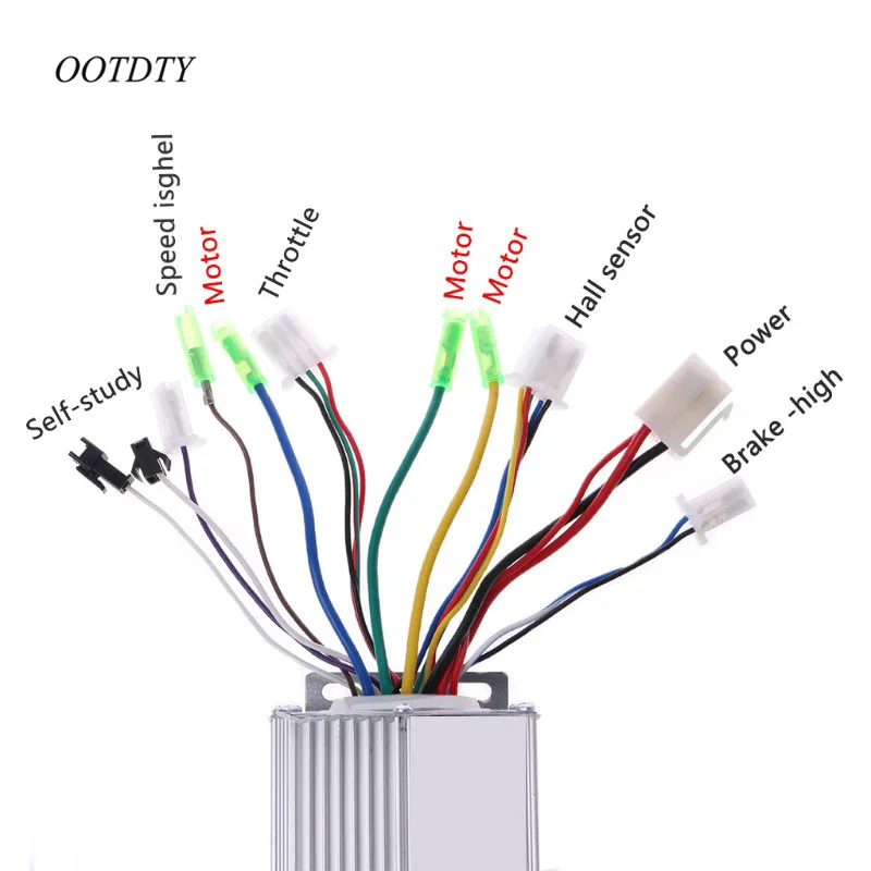 OOTDTY 36 V/48 V 350W электрический велосипед E-велосипед Скутер бесщеточный контроллер постоянного тока без щетки