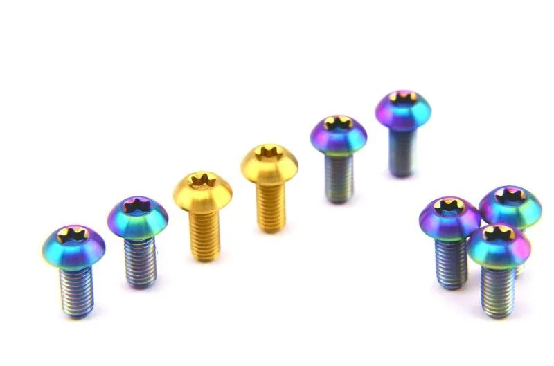 

2pcs M5x12mm Titanium Bike Water Bottle cage bolts/bottle holder Ti bolts for bicycle water bottle rack Cycling Acceesoies Parts