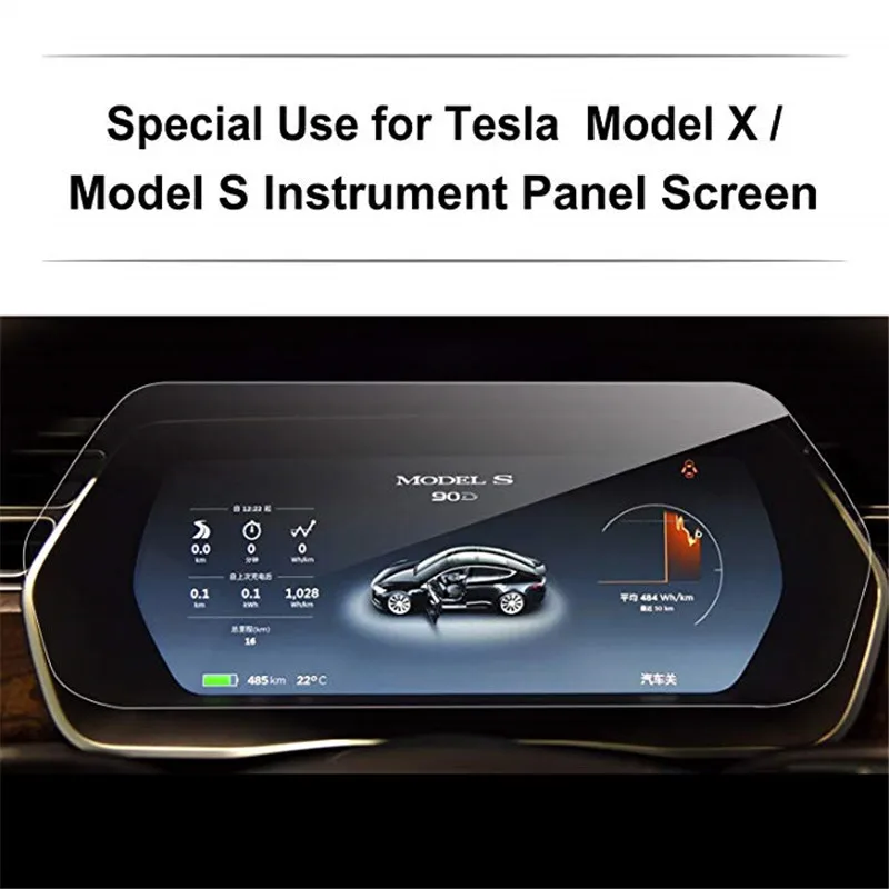 Для Tesla модель X/модель S автомобильный навигационный экран протектор и приборная панель экран протектор Закаленное стекло сенсорный экран 2 шт