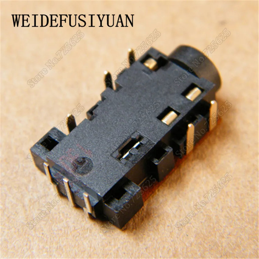 10pcs lot 3 5mm Audio Jack Headphone Port for Acer 4810 4830 4741 4750 8Pin Microphone Female Socket Connector