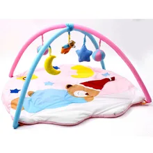 Buy Baby Crawling Play Mat Thickness 90x90CM Padded Cotton Play Blanket Fitness Frame Cute Toys Game Pads for Infants Home Portable Free Shipping