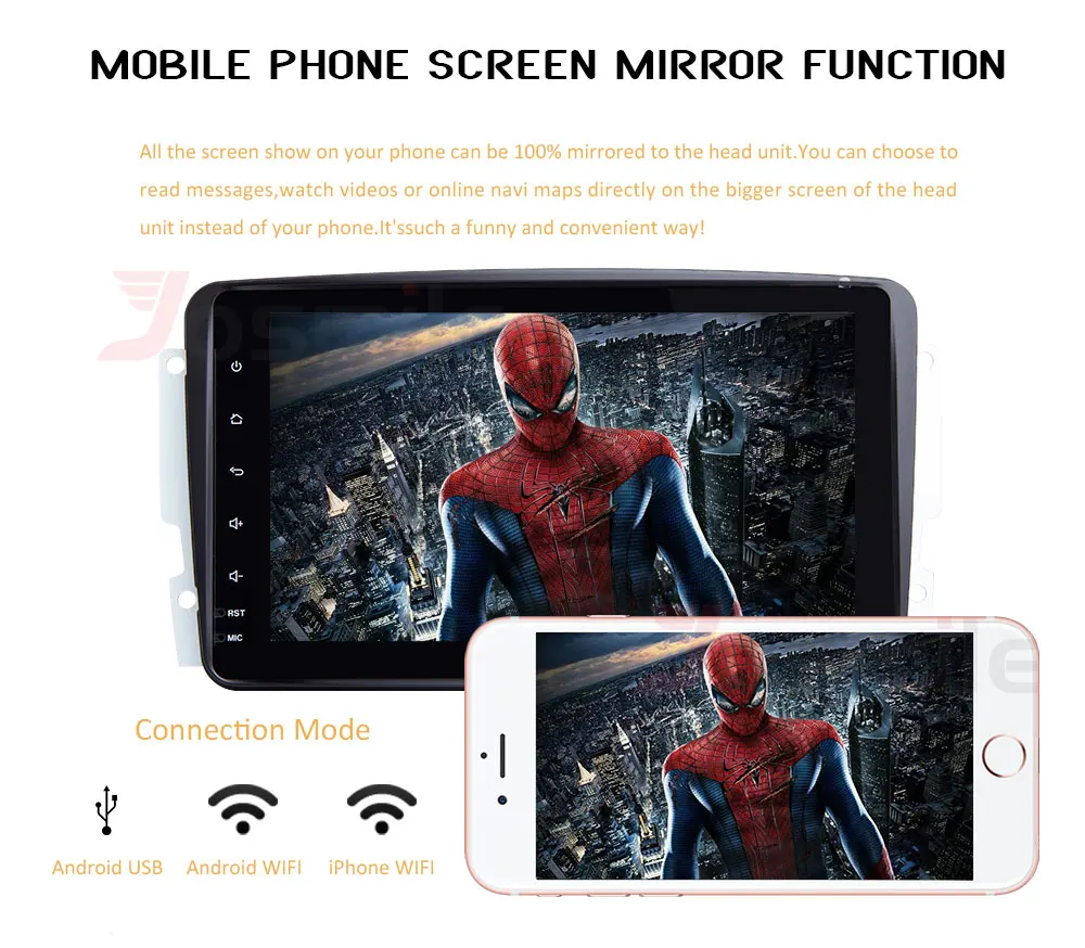 Perfect Android 8.0 Octa Core Gps Auto Radio Car NO DVD Player For Mercedes/Benz/CLK/W209/W208/Vaneo/Viano/V Multimedia Navigation OBD 3