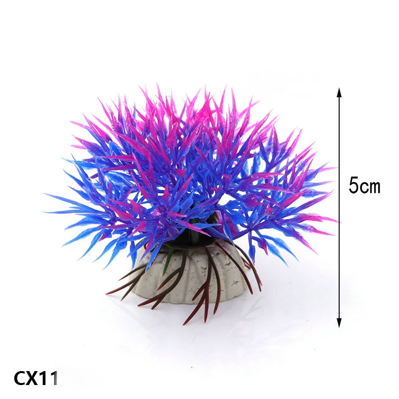 Горячая подводный аквариум пластиковые растения пейзаж моделирование водное растение трава орнамент Декор Искусственный Аквариум Украшение
