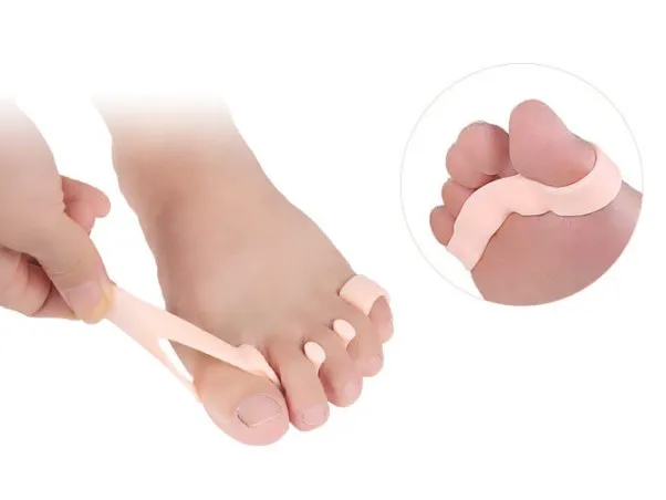 1 пара Силиконовый гелевый для ног пальцы пять отверстий носок сепаратор косточка на большом пальце профилактика бурсита регулятор