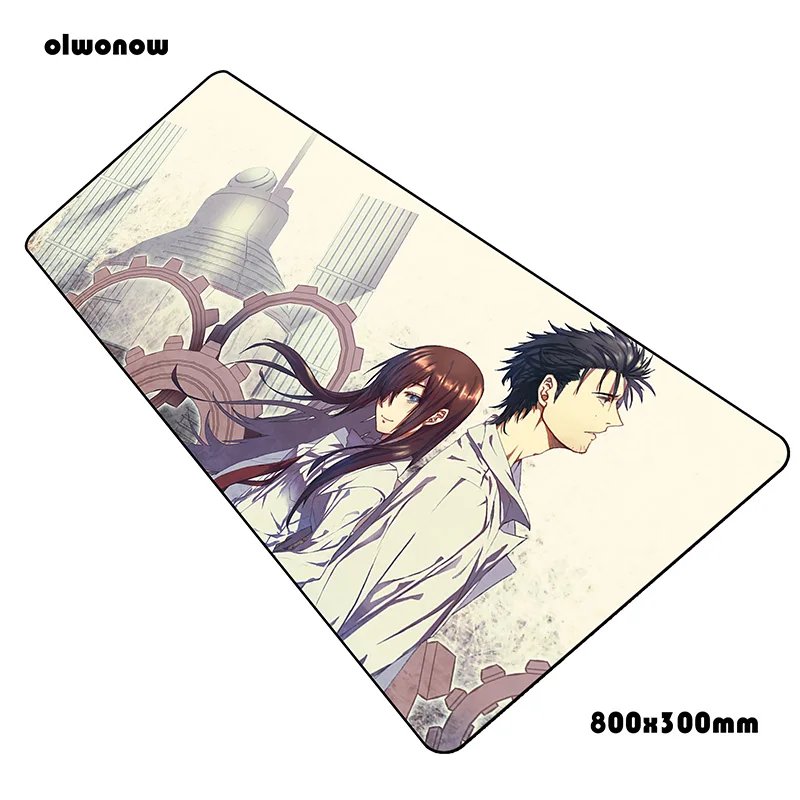 Steins Gate коврик для мыши Рождество компьютер коврик для мыши 800x300x3 мм padmouse красочный Коврик эргономичный гаджет коврики для Кабинета