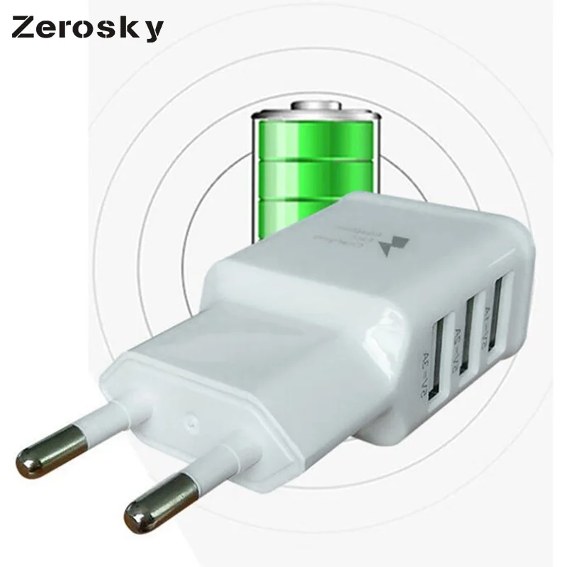 Зарядное устройство Zerosky с 3 USB-портами 5 В А | Мобильные телефоны и аксессуары