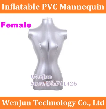 

High Quality Female Half Body Top Shirt Display Inflatable Mannequin Women Dummy Torso Model Stand ---1pcs/lot