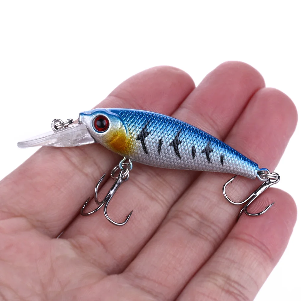 1pcs 6.5cm 6.5g Minnow Fishing Lure Topwater Unique Crankbait Wobblers