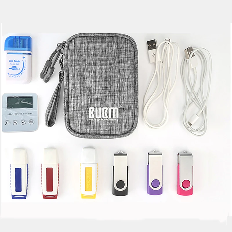 Чехол BUBM mini USB Flash Drive универсальный переносной цифровой чехол для наушников