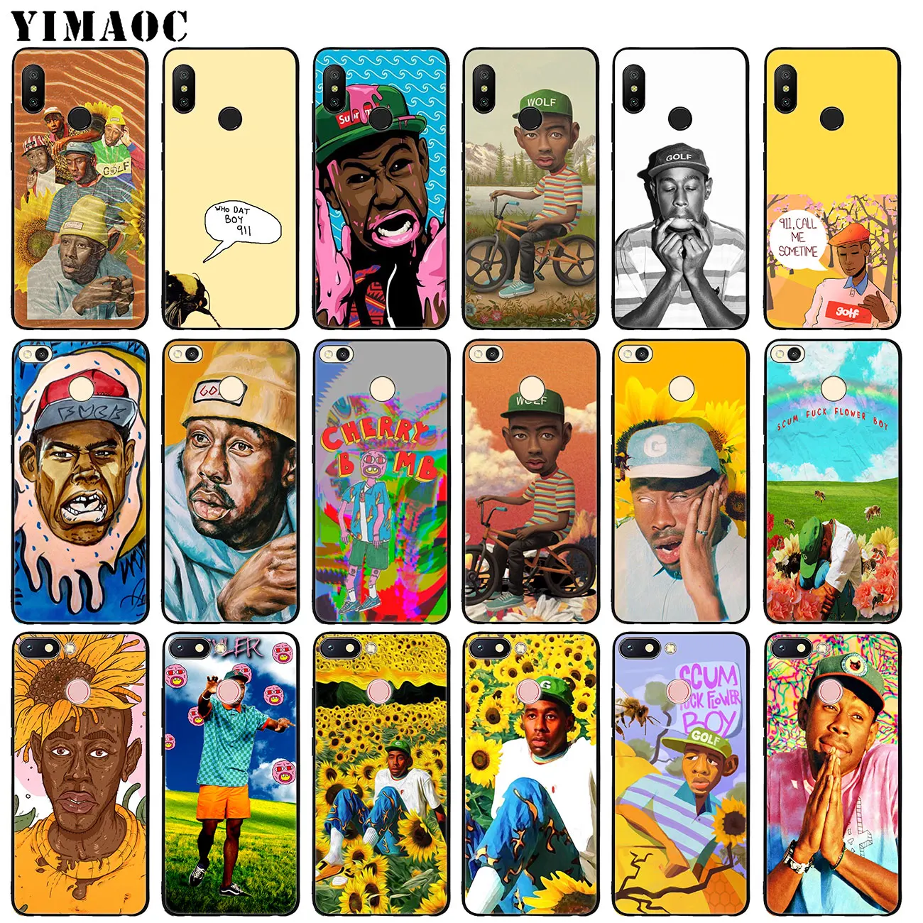 YIMAOC boy Rap tyler the creator 911 Soft Silicone Phone Case for Xiaomi MI 10 9 9T CC9 CC9E A3 Pro 8 SE A2 Lite A1 Mi10 Mi9 | Мобильные